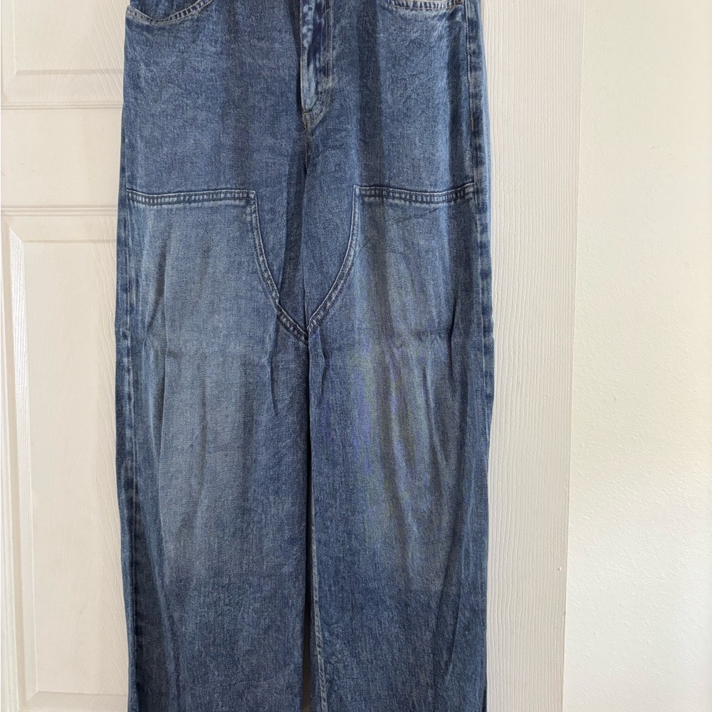 rag & bone Miramar satin wide leg pants.